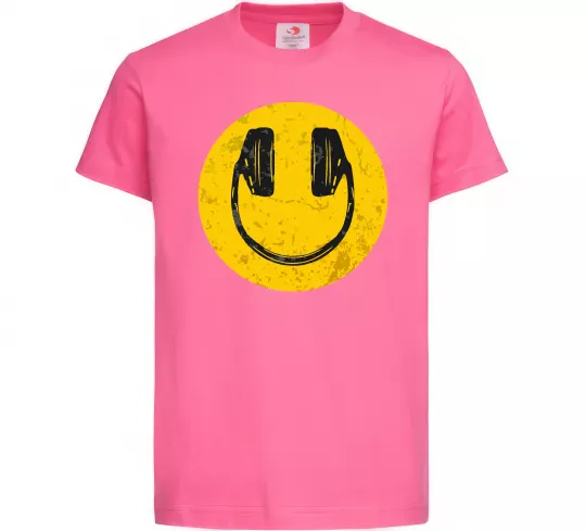 Детская футболка Music smile Ярко-розовый фото