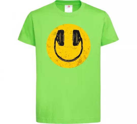 Детская футболка Music smile Лаймовый фото