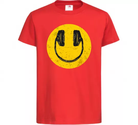 Детская футболка Music smile Красный фото