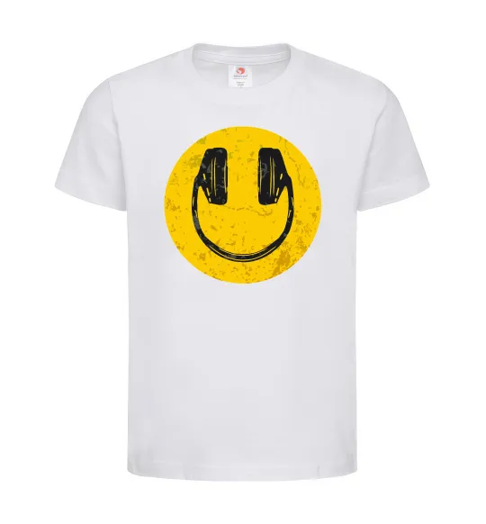 Детская футболка Music smile Белый фото