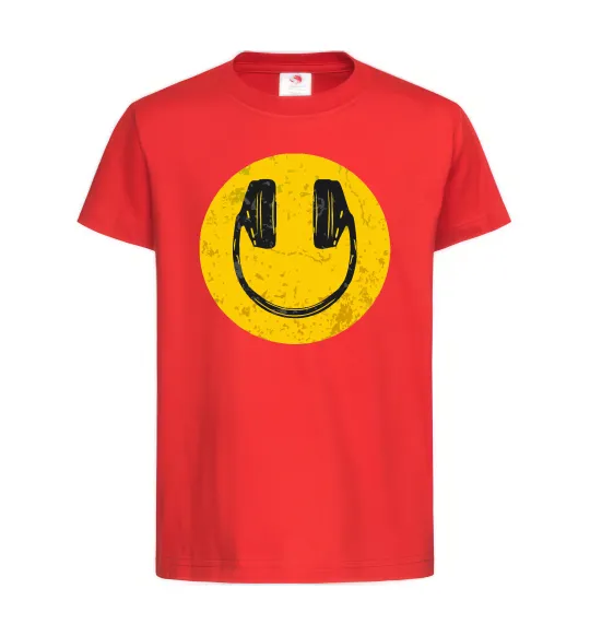 Детская футболка Music smile Красный фото