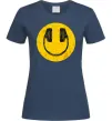 Женская футболка Music smile Темно-синий фото