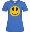 Женская футболка Music smile Ярко-синий фото