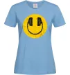 Женская футболка Music smile Голубой фото