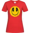 Женская футболка Music smile Красный фото
