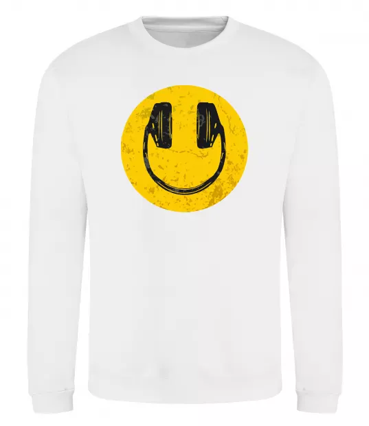 Свитшот Music smile Белый фото