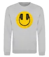 Свитшот Music smile Серый меланж фото