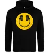 Женская толстовка (худи) Music smile Черный фото