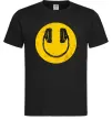 Чоловіча футболка Music smile Чорний фото