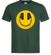 Чоловіча футболка Music smile Темно-зелений фото