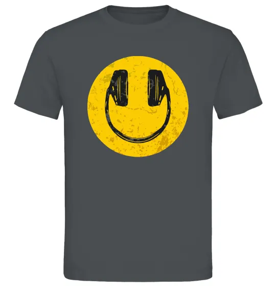 Чоловіча футболка Music smile Графіт фото
