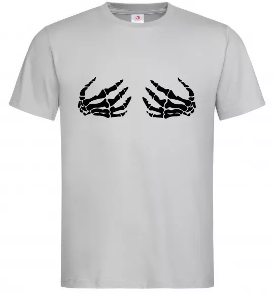 Чоловіча футболка Skeleton hands Сірий фото