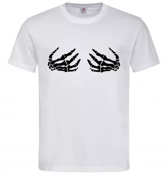 Чоловіча футболка Skeleton hands Білий фото