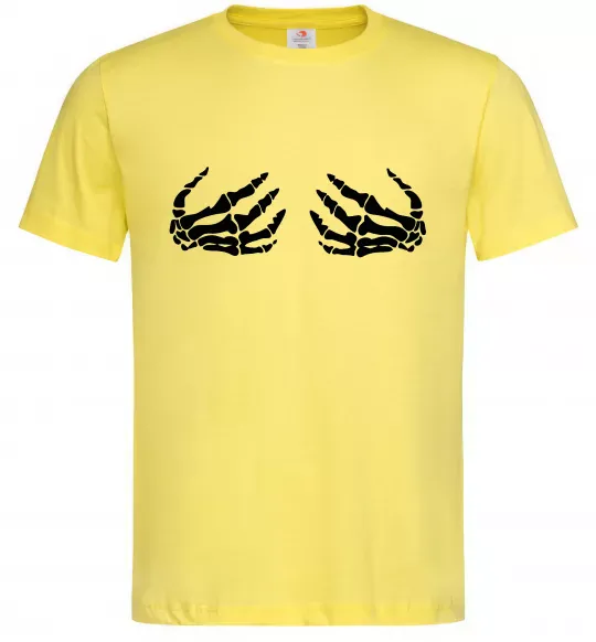 Чоловіча футболка Skeleton hands Лимонний фото