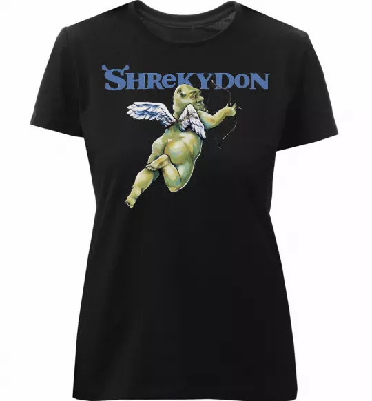 Женская премиум футболка Schrekydon Черный фото