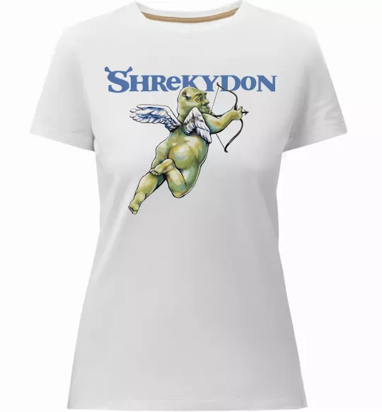 Женская премиум футболка Schrekydon Белый фото