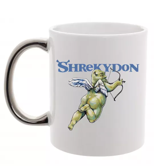 Чашка с цветной ручкой Schrekydon Серебро фото