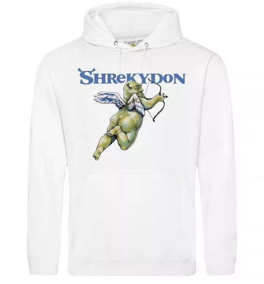 Мужская толстовка (худи) Schrekydon Белый фото