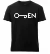 Чоловіча преміум футболка Open ключ Чорний фото