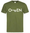 Чоловіча футболка Open ключ Оливковий фото