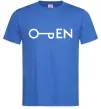 Чоловіча футболка Open ключ Яскраво-синій фото