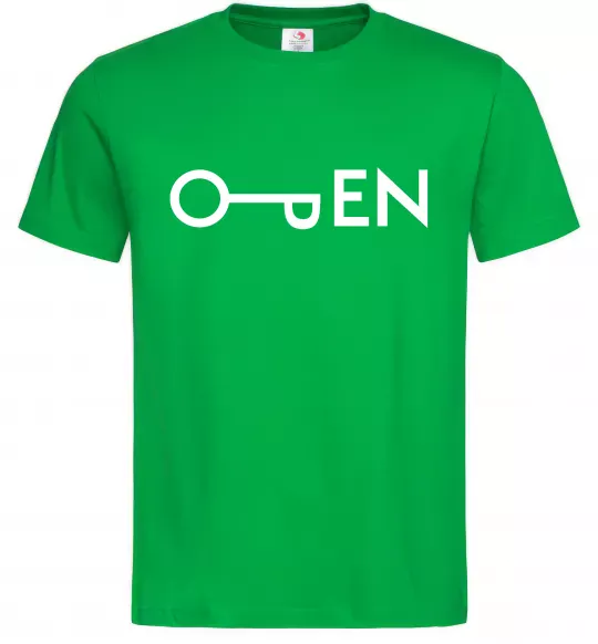 Чоловіча футболка Open ключ Зелений фото