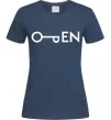 Женская футболка Open ключ Темно-синий Женская футболка Open ключ Темно-синий фото