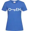 Женская футболка Open ключ Ярко-синий Женская футболка Open ключ Ярко-синий фото