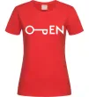 Женская футболка Open ключ Красный Женская футболка Open ключ Красный фото