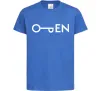 Детская футболка Open ключ Ярко-синий фото