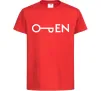 Детская футболка Open ключ Красный фото