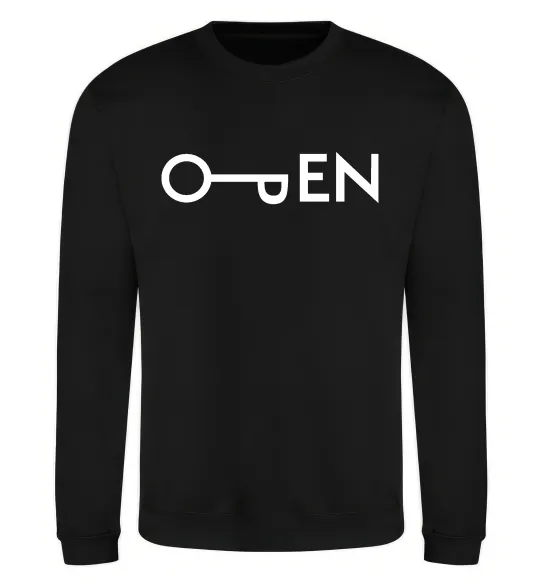 Свитшот Open ключ Черный фото