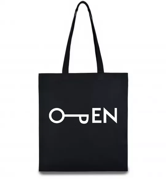 Еко-сумка Open ключ Чорний фото