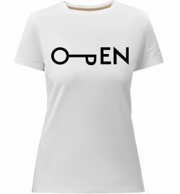 Жіноча преміум футболка Open ключ