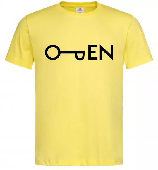Чоловіча футболка Open ключ Лимонний фото