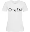 Женская футболка Open ключ Белый Женская футболка Open ключ Белый фото