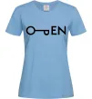 Женская футболка Open ключ Голубой Женская футболка Open ключ Голубой фото