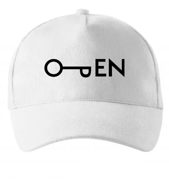 Кепка Open ключ Білий фото