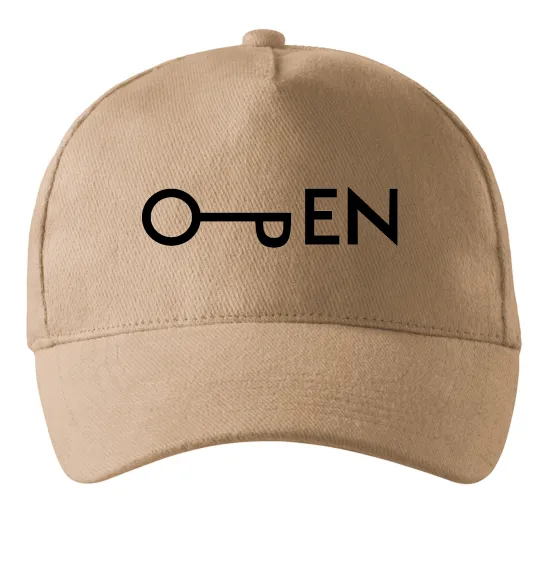 Кепка Open ключ Песочный фото