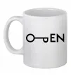 Чашка керамічна Open ключ Білий Чашка керамічна Open ключ Білий фото