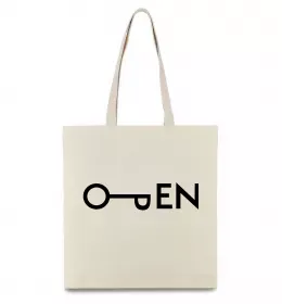 Еко-сумка Open ключ Бежевий фото