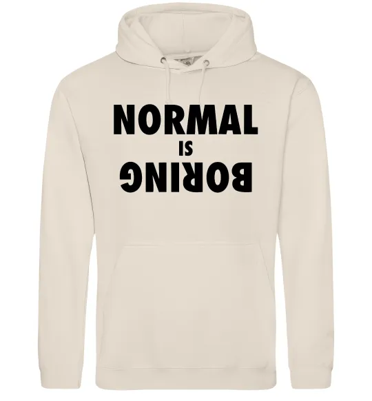 Женская толстовка (худи) Normal is boring Таш фото