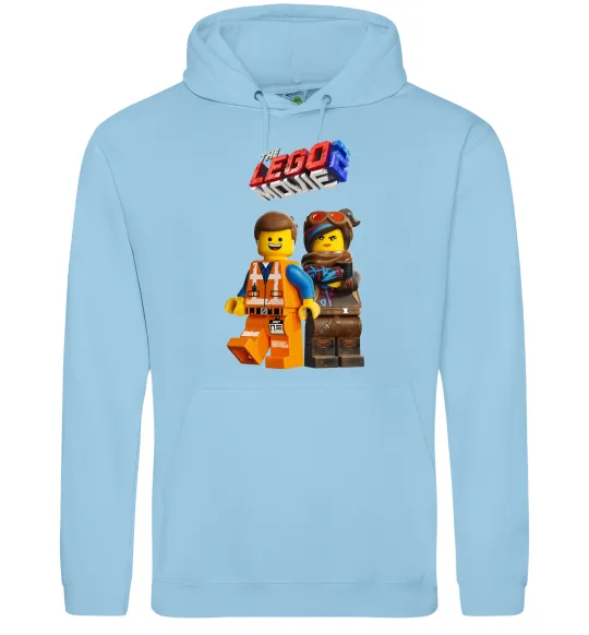 Женская толстовка (худи) The Lego movie 2 Голубой фото