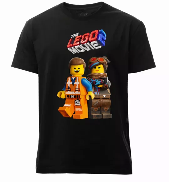 Мужская премиум футболка The Lego movie 2 Черный фото