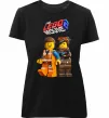 Женская премиум футболка The Lego movie 2 Черный фото