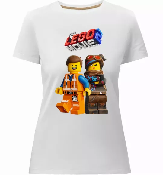 Женская премиум футболка The Lego movie 2 Белый фото