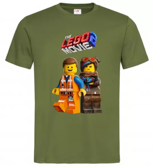 Мужская футболка The Lego movie 2 Оливковый фото