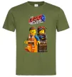 Мужская футболка The Lego movie 2 Оливковый фото