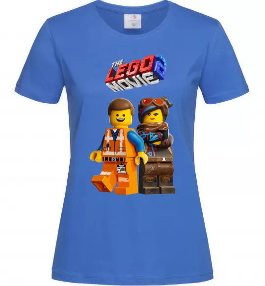 Жіноча футболка The Lego movie 2 Яскраво-синій фото