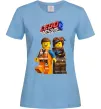 Жіноча футболка The Lego movie 2 Блакитний фото